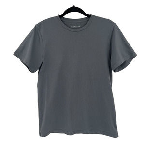Everlane Mens Premium Heavyweight Grey Short Sleeve Cotton Tee